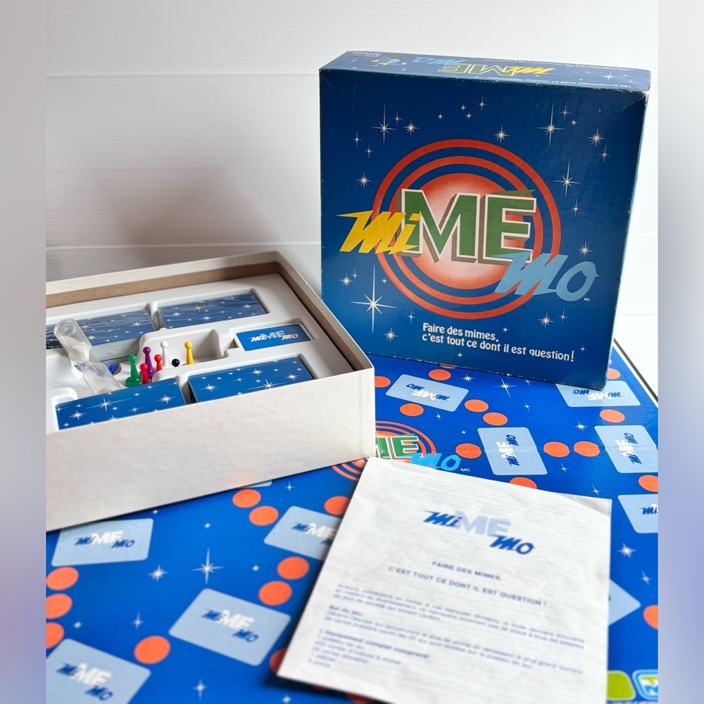 Vintage Mime Mo Board Game 1980s Sealed Cards